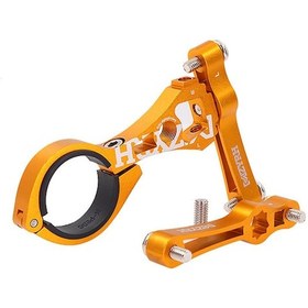 Resim Jeemson Mzyrh Bisiklet Dağ Bisikleti İki Kettle Tutucu Dönüştürücü, Al6061 Alyuminyum, 90 Derece Dönebilen, Co2 İçin Delikli, 22.2-31.8mm Uyumlu, Altın Renkli Aksesuar Altın 