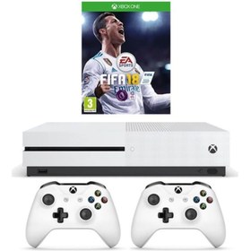 Resim Microsoft Xbox One S 500GB Oyun Konsolu + FIFA 2018 ( TÜRKÇE ) + 2. Beyaz Kol 