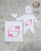 Resim yzc home size dair... Bt K33 Isimli Kız Bebek Battaniye Tulum Şapka Eldiven Set 
