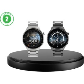 Resim Akıllı Saat Nfc Bluetooth Arama Ve Kablosuz Şarj Özellikli 