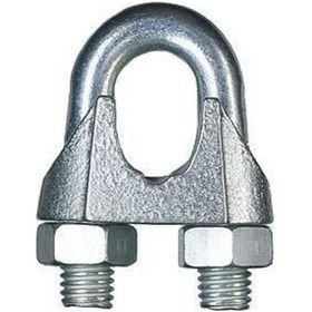 Resim 6mm Çelik Halat Klemensi DIN 741, 10 Adet 