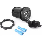 Resim Pano Tip Araç Usb Şarj Giriş Söketi 8-32v, Çıkış 5v1a - 5v2a 