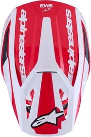 Resim Alpinestars SM3 Heath Off-Road Kaskı Kırmızı Siyah 
