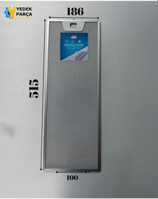 Resim Siemens: Lı28231tr 186x515 Mm Aspiratör & Davlumbaz Tel Yağ Filtresi Model: 00660222 - 133.0176.353 18,6x51,5 Cm 