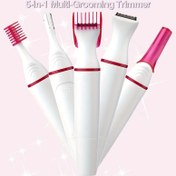 Resim Kadınlar için 5'li Saç Alma Seti - Kaş Tıraşı, Yüz Tıraşı, Burun Tıraşı, Vücut Tıraşı içerir - Paslanmaz Çelik Bıçaklar, Pil ile çalışır (Piller Dahil Değildir), Kol, Bacak, Yüz, Yüz Tüyü Alma için İdeal | Modern Saç Alma Aracı | Dayanıklı Saç Tıraşı 