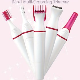 Resim Kadınlar için 5'li Saç Alma Seti - Kaş Tıraşı, Yüz Tıraşı, Burun Tıraşı, Vücut Tıraşı içerir - Paslanmaz Çelik Bıçaklar, Pil ile çalışır (Piller Dahil Değildir), Kol, Bacak, Yüz, Yüz Tüyü Alma için İdeal | Modern Saç Alma Aracı | Dayanıklı Saç Tıraşı 