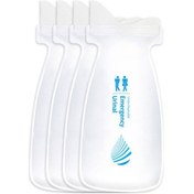 Resim Cbtx 4 Adet / Takım Araç Acil İdrar Torbası Unisex Tek Kullanımlık Portatif Tuvalet 700ml 