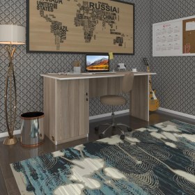 Resim Kenzlife ofis masası yoko ono crd sol 75*110*80 kilitli kapaklı dolap eşkenar bilgisayar çalışma masası 