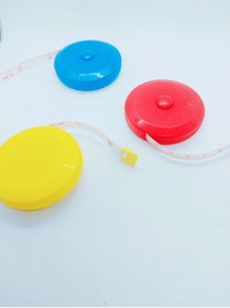 Resim Handmade metre otomatik basmalı renkli mini 120cm vucut ölçer 