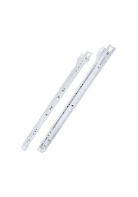 Resim Beyaz Metal Çekmece Rayı Tekerlekli Mobilya Dolap Çekmece Rayı Beyaz 50cm 4 Takım Metal Çok Renkli 