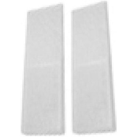 Resim Beyaz 2 Adet Evrensel Plastik Kuyruk Emniyet Yansıtıcı Plakalar Araba Kamyon Araç İçin Güçlü Reflektörler 