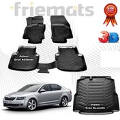 Resim Skoda Octavia 3D Havuzlu Paspas+ Bagaj Havuzu 2013-2020 Arası N11.27017 