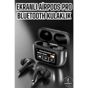 Resim Techno Stock Yeni Nesil Bluetooth Kulaklık Ekranlı Yüksek Ses Kaliteli Uzun Şarj Süreli 