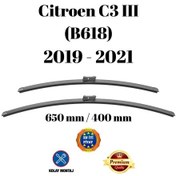 Resim Citroen C3 Iıı B618 2019 2020 2021 Uyumlu Ön Cam Silecek Süpürgesi Takımı 650/400mm Silbak Sb2616c 