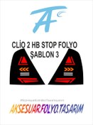 Resim aksesuar folyo tasarım Renault Clio 2 Hb Stop Folyo 
