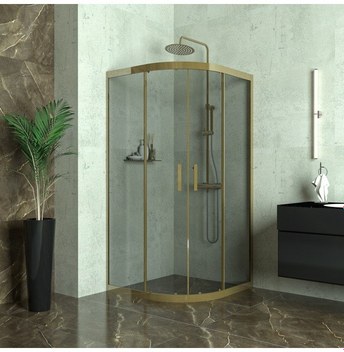 İki Duvar Arası Orta Açılır Duşakabin Beyaz