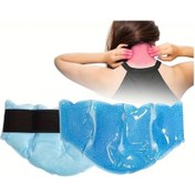 Resim Willowhaven Mavi 1 Adet Yeniden Kullanılabilir Sıcak Soğuk Boyun Jeli Boyun Kompresi Mikrodalga Dondurucu Güvenli 