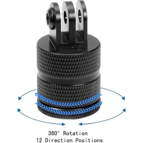 Resim E Tipi Metal-kamera Topu Kafa Tripod Adaptörü Flaş Işık Braketi Montaj Tabanı Gopro Hero 10 9 8 7 Djı Osmo Eylem/eylem 2 Sualtı 