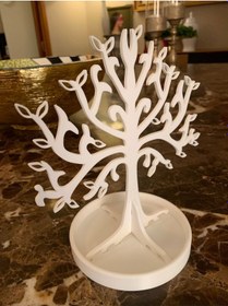 Resim Yapraklı Ağaç Tasarımlı Takı Standı, Kolye Küpe Düzenleyici, Takı Organizeri, Takı Mücevher Tutucu 