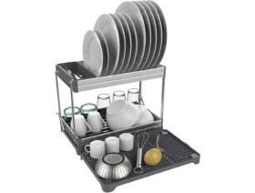 Resim Primanova Prima Nova Bulaşıklık Bianka Katlanabilir 2 Katlı Alüminyum 