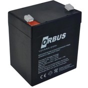 Resim AKÜ 12 VOLT 5 AMPER ORBUS ORB12-5 (90 X 70 X 101 MM) 