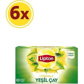 Resim Berrak Limonlu Bardak Poşet Yeşil Çay X 6 Adet 