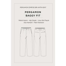 Resim AVVA Erkek Siyah Pamuklu Soft Touch Baggy Fit Kadife Pantolon A52Y3001 