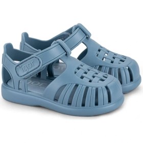 Resim Erkek Çocuk Igor Tobby Solid Gri Sandalet 25 Numara Okyanus Renkli Günlük Kullanım İçin Rahat-S10271-225 
