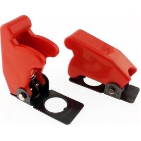 Resim Kırmızı Toggle Switch Anahtar Emniyet Kapağı 