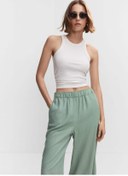 Resim MANGO Keten Culotte Pantolon 