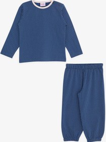Resim Breeze Kız Bebek Pijama Takımı Puantiye Desenli 9 Ay-3 Yaş, Lacivert Lacivert 