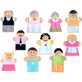 Resim Eğitici Öğretici Insanlar Kukla Seti 10Lu 