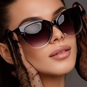 Resim Trendy Cat Eye Gradient Moda Gözlükleri, Polikarbonik Çerçeve ve Lens, Unisex Şık Ins-Style Dekoratif Gözlükler Erkekler ve Kadınlar için, Her Gün Moda Gözlükleri | Eğlenceli Cat Eye Tasarımı | Hafif Gözlük 