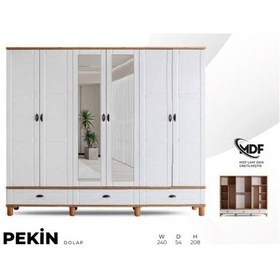 Resim Pekin Mdf 6 Kapılı Dolap 