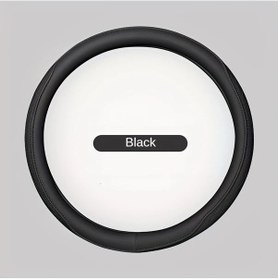 Resim Xuweiwei Napaliather 15 Inç Direksiyon Kılıfı Nefes Alabilir Kaymaz Siyah Siyah 