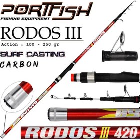 Resim Portfish Rodos 3 Surf 420 Cm Olta Kamışı 100-250 Gr 