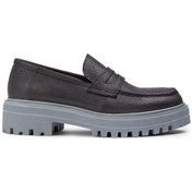 Resim Deery Hakiki Deri Gri Loafer Kadın Ayakkabı - 01903zgrıp01 Gri 