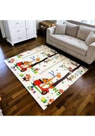 Resim Delt Katlanabilir Çocuk Bebek Oyun Matı Oyun Aktivite Halısı - 150x200x1 Cm Çantalı 