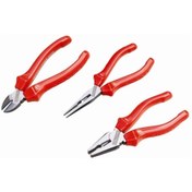Resim 3'lü Pense Seti Opak Seri 160 Mm Kombine Pense + 160mm Yan Keski + 160mm Düz Kargaburun 