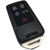 Resim Köksal Anahtar Volvo S40 V40 S60 S90 5 Tuşlu Smart Kumanda Kabı 