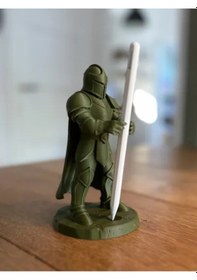 Resim Şövalye Figürlü Kalemlik Fantastik Tasarım Masaüstü Kalem Tutucu 