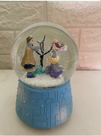 Resim Işıklı Müzikli Kar Küresi Romantik Kar Küresi 15x10 Cm 