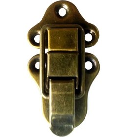 Resim Sandık, Kutu Klipsi, Ön Kilidi - 72x40mm, Antik, 1 Adet Çok Renkli 