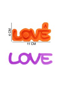 Resim Love Silikon Şeker Hamuru, Sabun, Mum Kalıp 