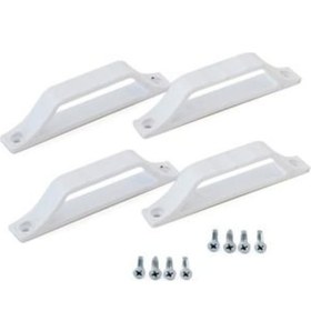 Resim Sineklik D Kol Plastik Beyaz - 4 Adet 