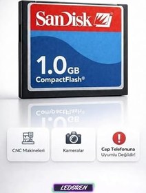 Resim 1 GB Compact Flash CF Hafıza Kartı - Fotoğraf Makinesi - CNC Makine 