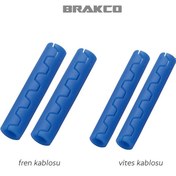Resim Brakco MBP-49/50 4'lü Kablo Koruma - Mavi 