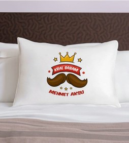 Resim Bk Gift Kişiye Özel Baba Temalı Pamuklu Yastık Kılıfı-3 50x70cm, Babaya Hediye, Babalar Günü Hediyeleri Kobitmeyencom31340 Bk Gift 