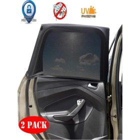 Resim 2ADET Araba Yan Cam Perdesi Oto Arka Perde Araç Güneşlik Bebek Çocuk Bebe Örtü Cam Çorabı Filmi 