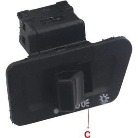 Resim Tongdashop Motosiklet Far Anahtarı Sinyal Horn Elektrikli Marş Düğmesi 125cc 150cc Universal 